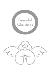 やさしいクリスマス_天使と祈り_しずかな空｜Gentle Christmas,Angels and Prayer,Quiet Sky