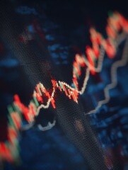 Abstract Financial Patterns: Visualizing Stock Market Fluctuations in Digital Investment Metrics and Trading Volatility Representations