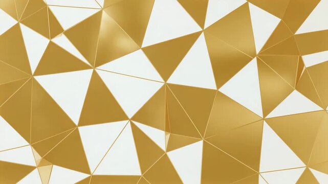 Elegant Gold and White Abstract Geometric Background.