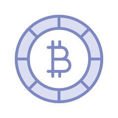 Cryptocurrency  duotone line icon , vector, pixel perfect, illustrator file 
