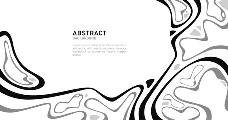 Wavy Fluid Design Modern Abstract Marble Background