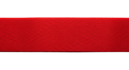 Red fabric texture isolated on a transparent background