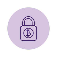 Bitcoin Security pentaglow , vector, pixel perfect, illustrator file 
