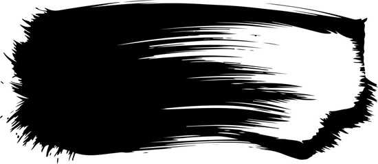 grunge brush frame with ink