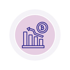 Crypto Analysis  color circle icon , vector, pixel perfect, illustrator file 
