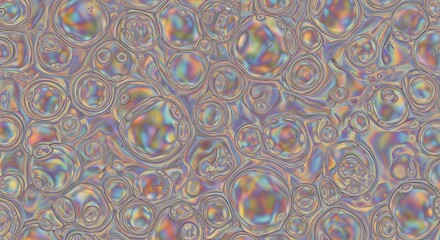 Multicolor iridescent liquid marble abstract texture