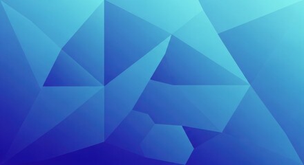 A blue and white abstract geometric pattern with a gradient effect.