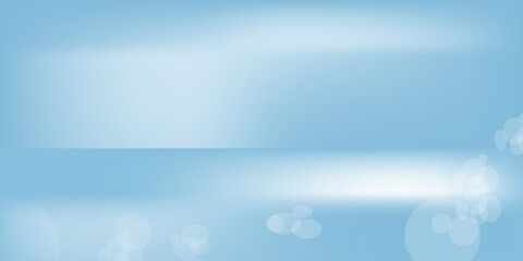 backdrops show products.with shadow from window color white and blue light