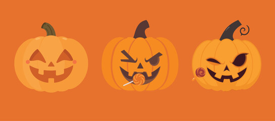 Cute Halloween Character Set