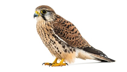 Side view of a small bird of prey