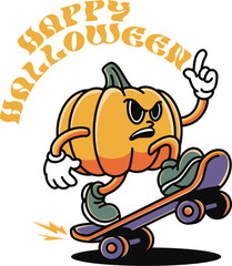 halloween characters vector illustration mascot