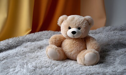 solid color background for taking photos of plush toys.