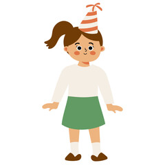 Girl Celebrating Kid Illustration