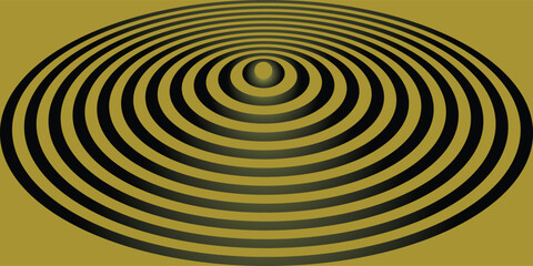 Abstract background with yellow neon circles.