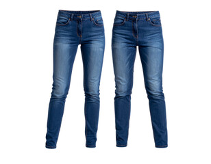 Classic Wide-Leg Denim Pants Isolated PNG for Modern Casual Outfit Design