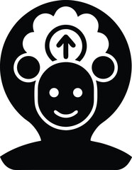 Mental Health Symbol Vector Icon.