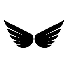 Minimalist wing logo design