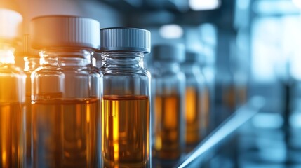 Pharmaceutical production process laboratory product close-up industrial setting macro view quality control in drug manufacturing