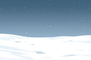 winter landscape with snow