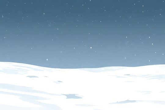 winter landscape with snow