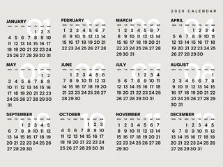 calendar for 2026