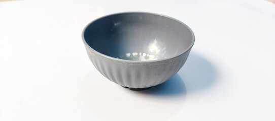 bowl with blue background