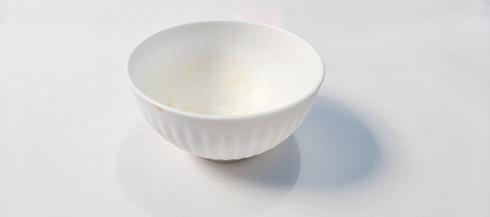 bowl with blue background