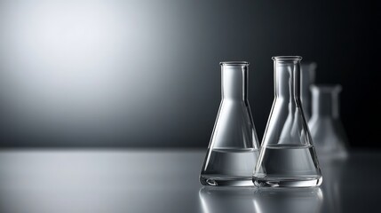 Experimental lab action science laboratory glassware photography controlled environment close-up viewpoint chemistry exploration