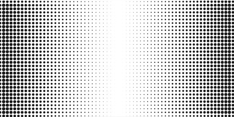 Abstract halftone dotted background. Monochrome pattern with dot and circles.  Vector modern futuristic texture for posters, sites, business cards, cover postcards, interior design, labels, stickers.