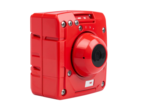  Red Alarm Sensor Side Angle PNG
