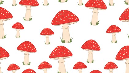 Cute mushroom pattern