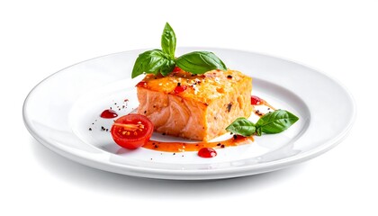 Grilled Salmon with Sauce