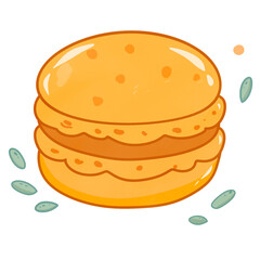 hamburger on a white