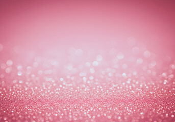 Soft pink bokeh background. Abstract banner with circles and flashes