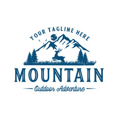 Mountain Badge Logo Templates &ndash; Hiking, Outdoor & Lifestyle Branding