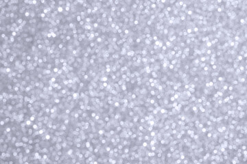 Abstract silver glitter sparkle texture with bokeh background