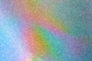 Abstract holographic rainbow foil iridescent glitter sparkle texture background