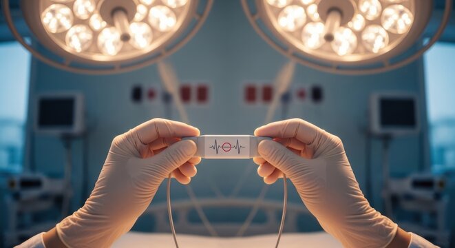 Surgical team ensuring patient vital signs are stable during operation for successful outcome - Powered by Adobe