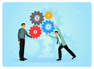 Employee engagement and teamwork collaboration to help success.