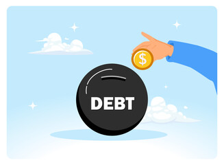 Entrepreneurs pay off debts and put money into debt bombs.