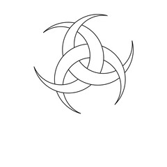 abstract vector illustration of a bird