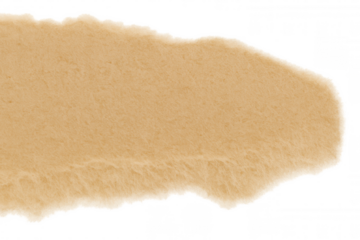 Torn brown paper strip with ragged edge, creating blank empty copy space for text and content