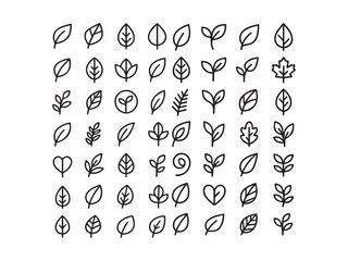 Leaf vector icon leaves ecology vector illustration