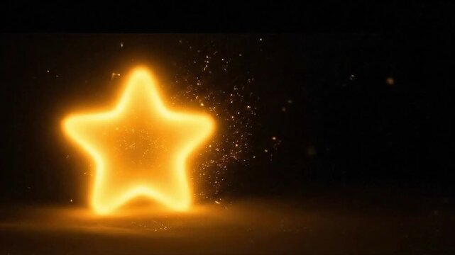 Gold glow star