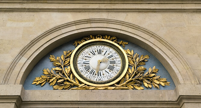 detail of wall clock