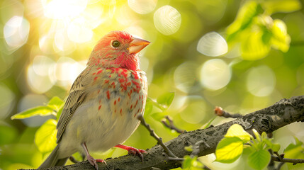 robin on a branch
