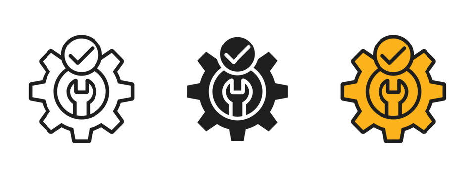 Easy Installation icon vector. quality support and certified repair solutions symbol. vector illustration.