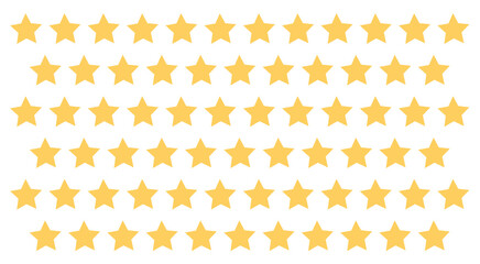 Star set icon vector. celebrating success and achievement symbol. vector illustration.