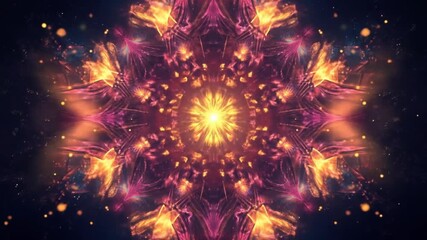 Abstract digital art celestial starburst - Powered by Adobe