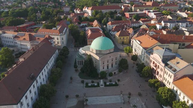 Mosque of Pasha Qasim in P&eacute;cs, dominating Sz&eacute;chenyi Square with its iconic dome